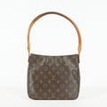 Louis Vuitton Looping MM M51146 Monogram Canvas Brown Shoulder Bag 09E032530011