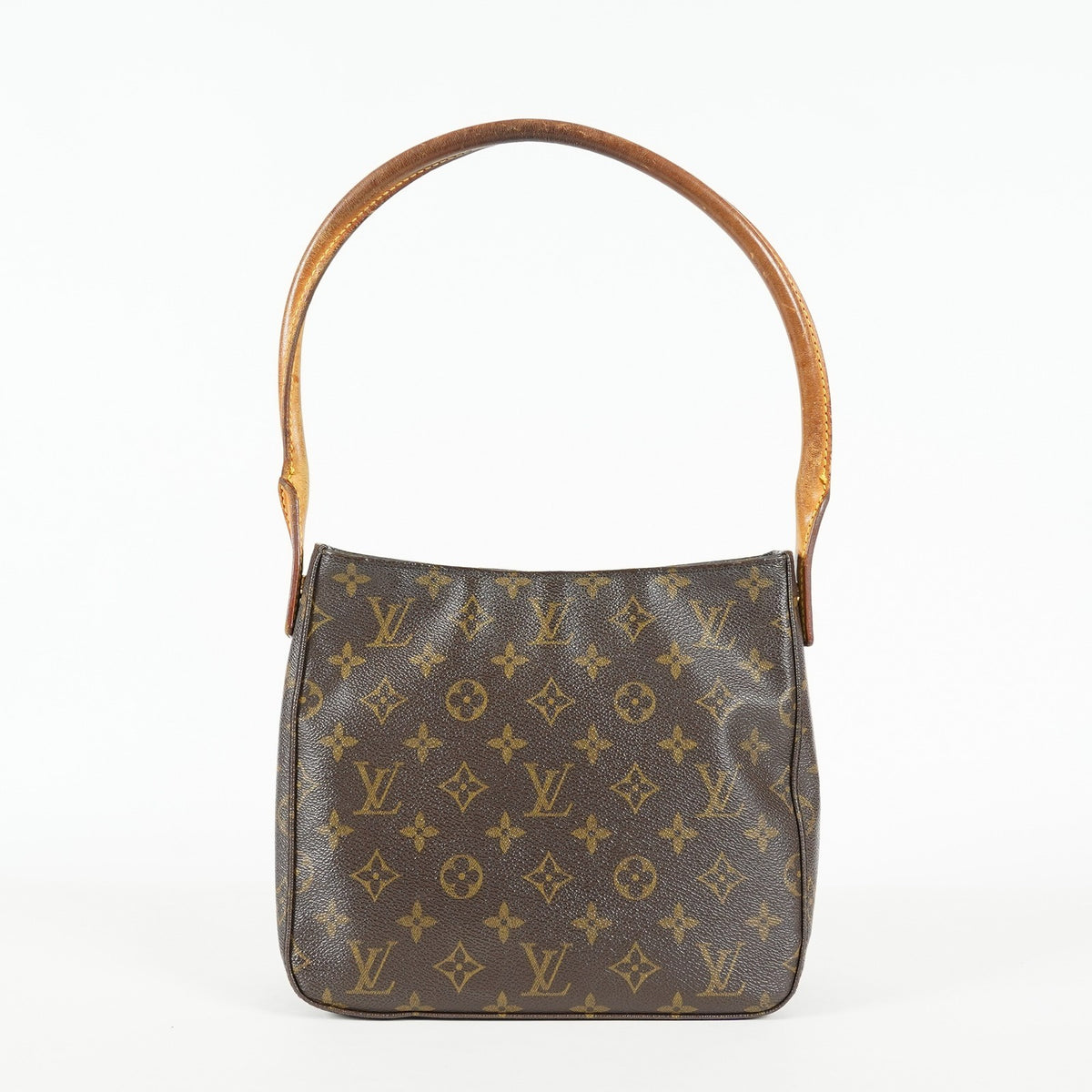 Louis Vuitton Looping MM M51146 Monogram Canvas Brown Shoulder Bag 09E032530011