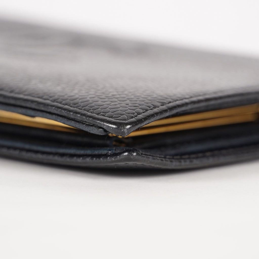 Chanel Black Calfskin Long Wallet Purse 02A052516805