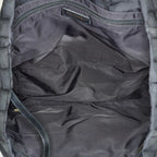 Chanel Old Travel Line Tote MM Black Nylon Shoulder Bag CC Used 06E111155030