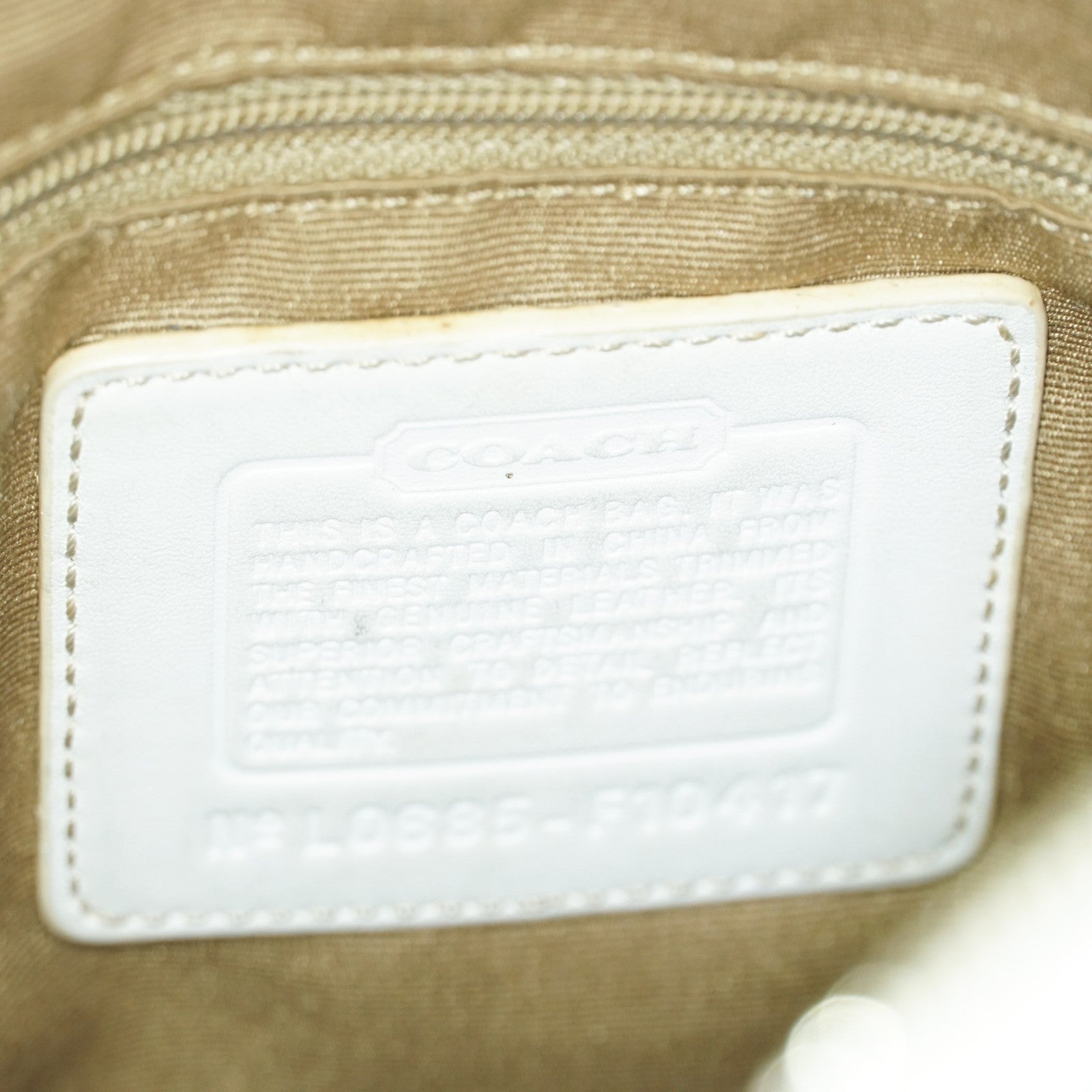 Coach Purse Logo Signature Handbags WhiteLEATHER DUFFLE HOBO  XY172