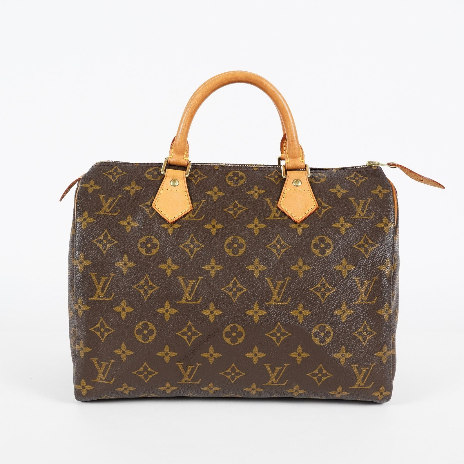 Louis Vuitton Speedy 30 Monogram Canvas Handbag Brown Used M41526 07A188980424