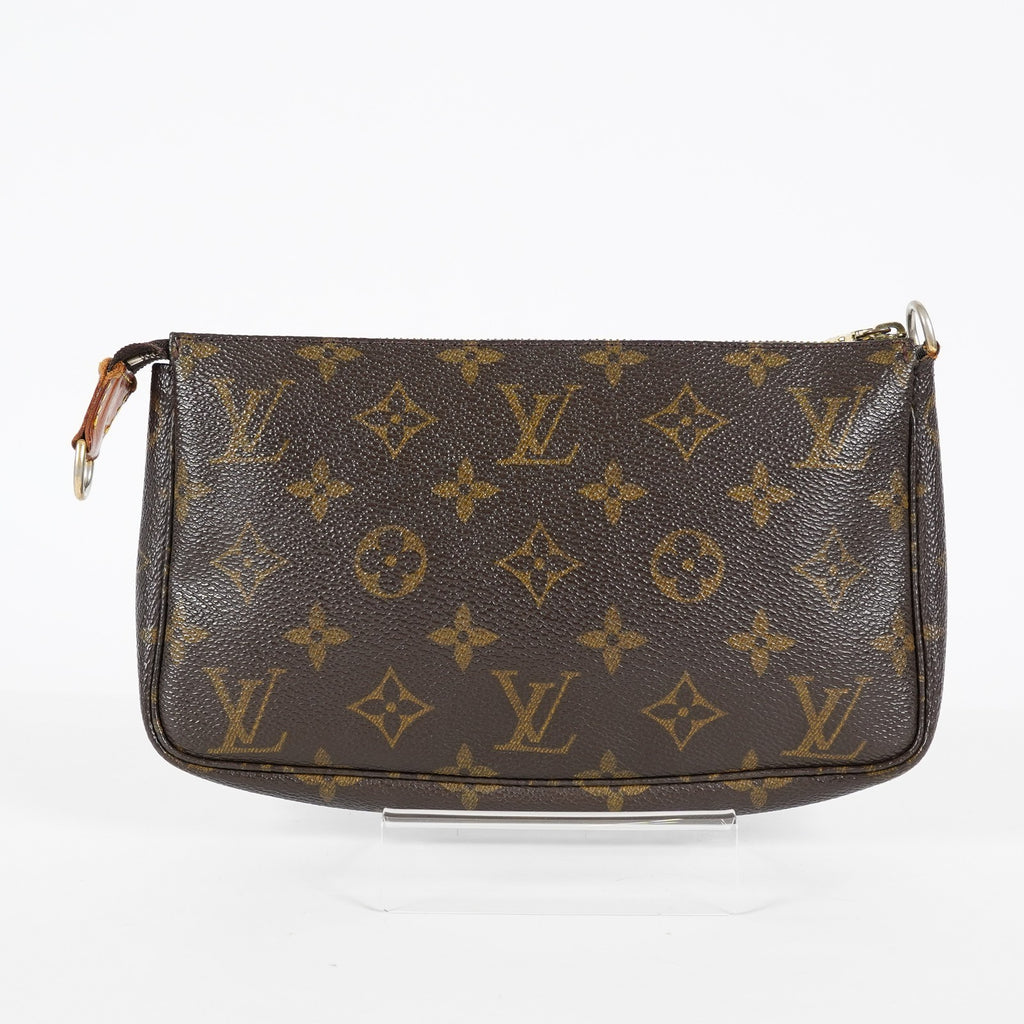 LOUIS VUITTON Pochette Accessoires M51980 Monogram Brown Used Pouch 07A212688431