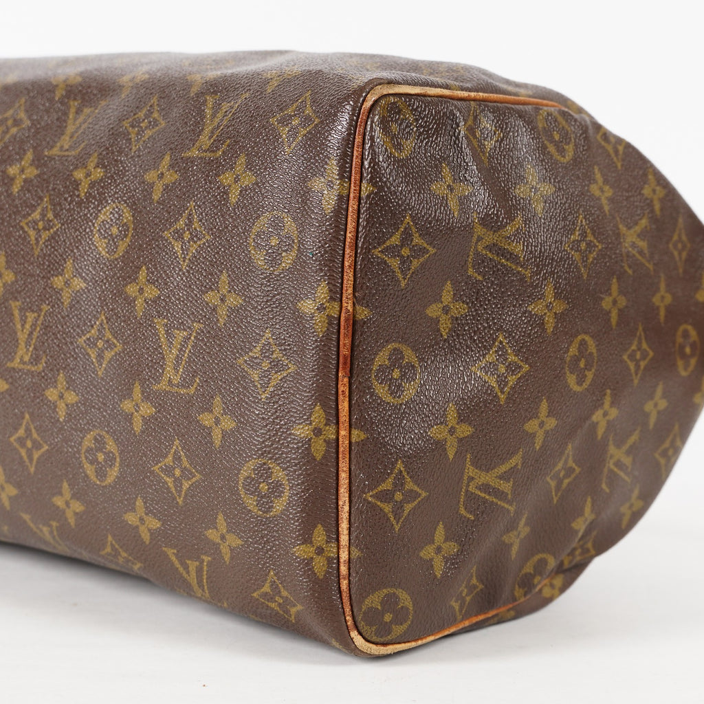 Authentic Louis Vuitton Monogram Speedy 35 M41524 Handbag 01E054950021