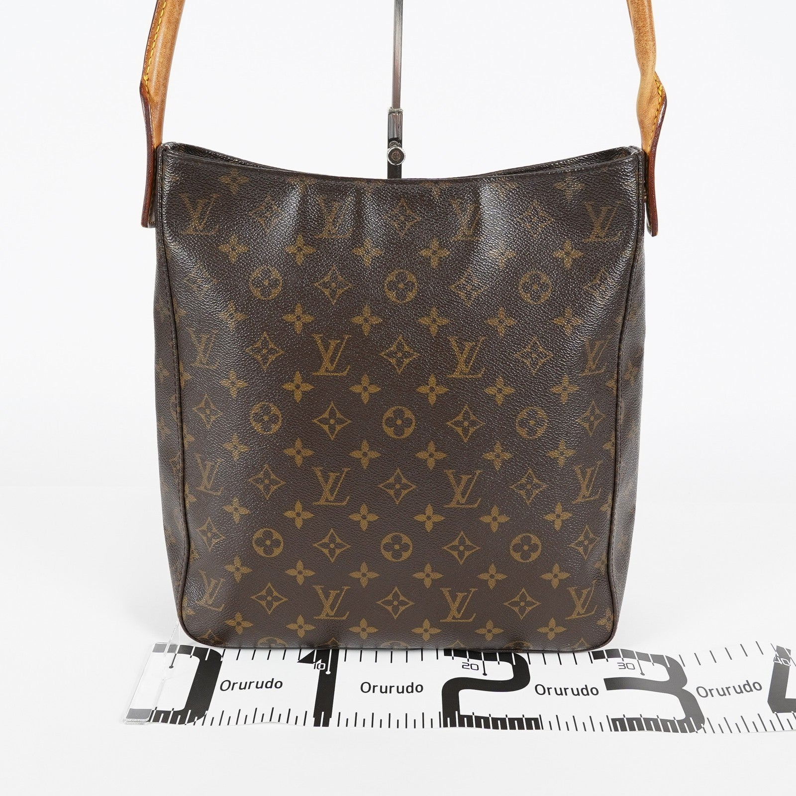Louis Vuitton Looping GM M51145 Monogram Brown Shoulder Bag Vintage 07E033300019