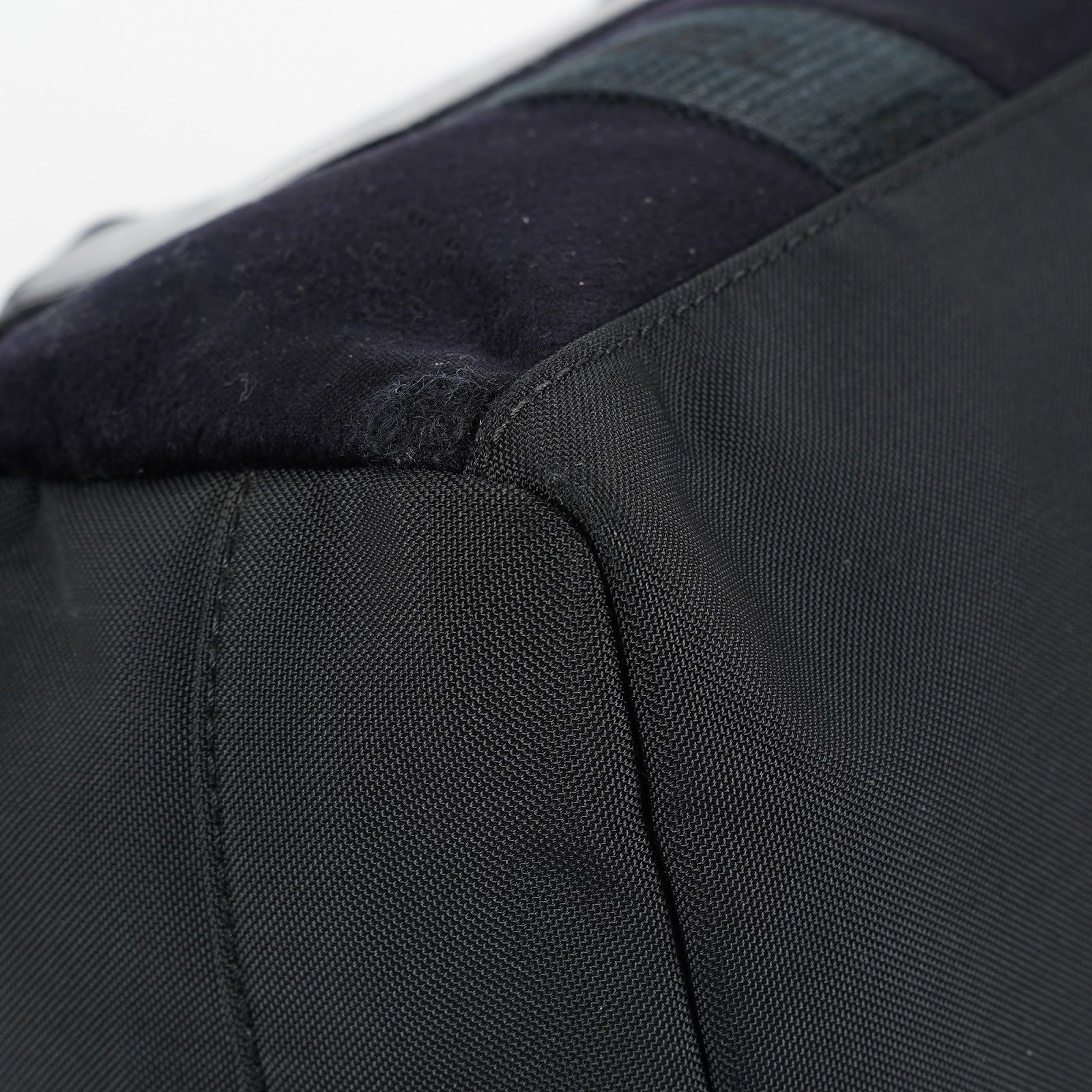 CHANEL Sports Line Boston Bag 40cm Black Canvas Used Vintage Duffle 07E186930027