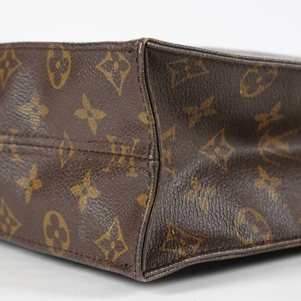 Louis Vuitton Sac Plat Monogram Canvas Hand Tote Bag Brown M51140 08E412310010
