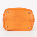 HERMES Picotin PM 18 Taurillon Clemence Orange Handbag Bag 05E0119250016