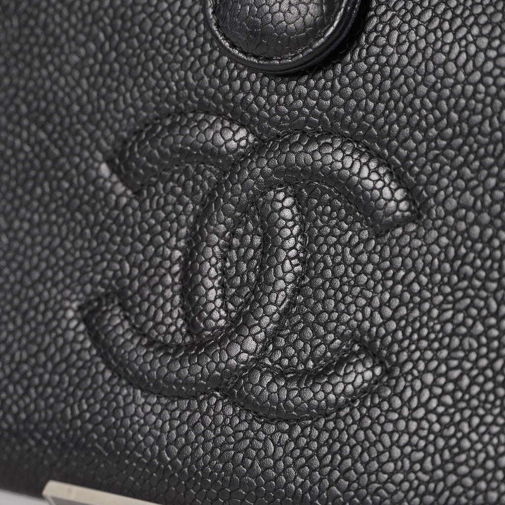 Chanel Black Calfskin Long Wallet Purse 02A052516805