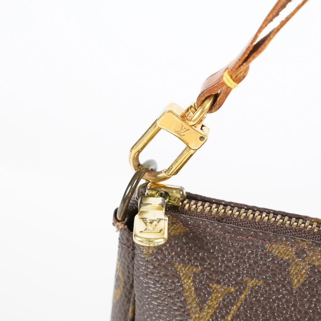 Louis Vuitton Monogram Pochette Accessoires Brown Bag M51980 Used 07E243410005