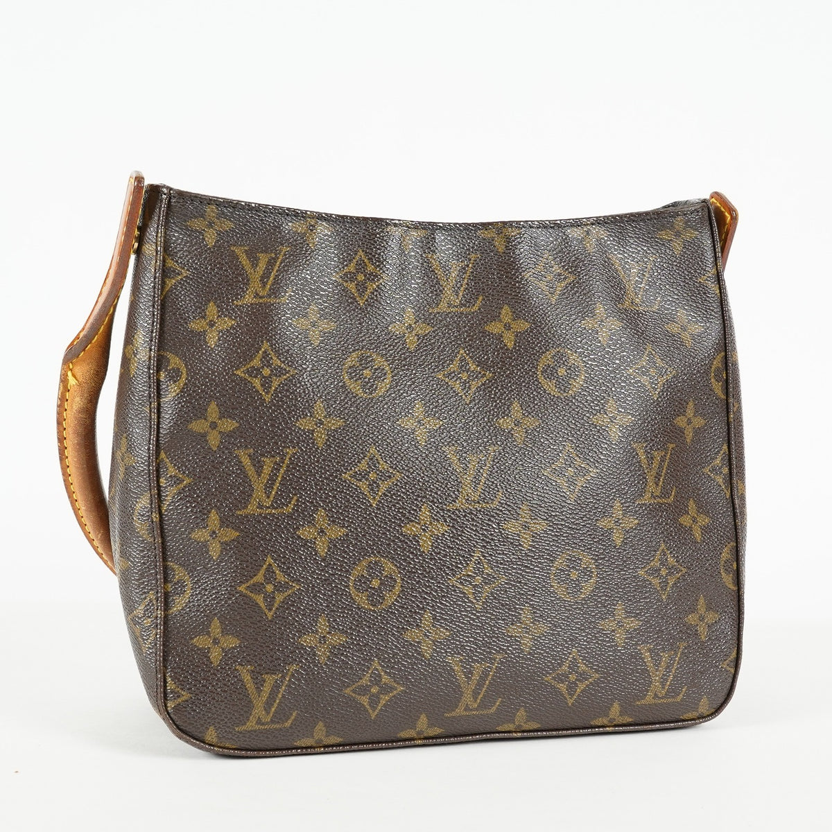 Louis Vuitton Looping MM M51146 Monogram Canvas Brown Shoulder Bag 09E032530011
