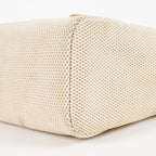Hermes Herbag MM Toile Canvas Leather Beige 2way Handbag Bag 07E364950012