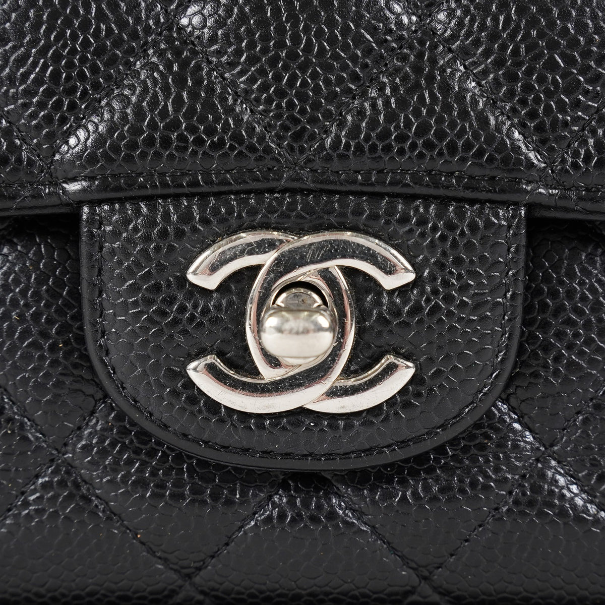 Chanel Matelasse Caviar Double Flap 25 Black Chain Shoulder Bag 08A2281796023