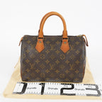Louis Vuitton Monogram Speedy 25 Brown Coated Canvas M41528 Vintage 07E425830012