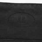 HERMES Bolide Pouch 30 Black Canvas Cosmetic Case Clutch Bag 08A11715028