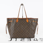 Louis Vuitton Neverfull GM M40157 Monogram Brown Canvas Tote Bag 08E274180010
