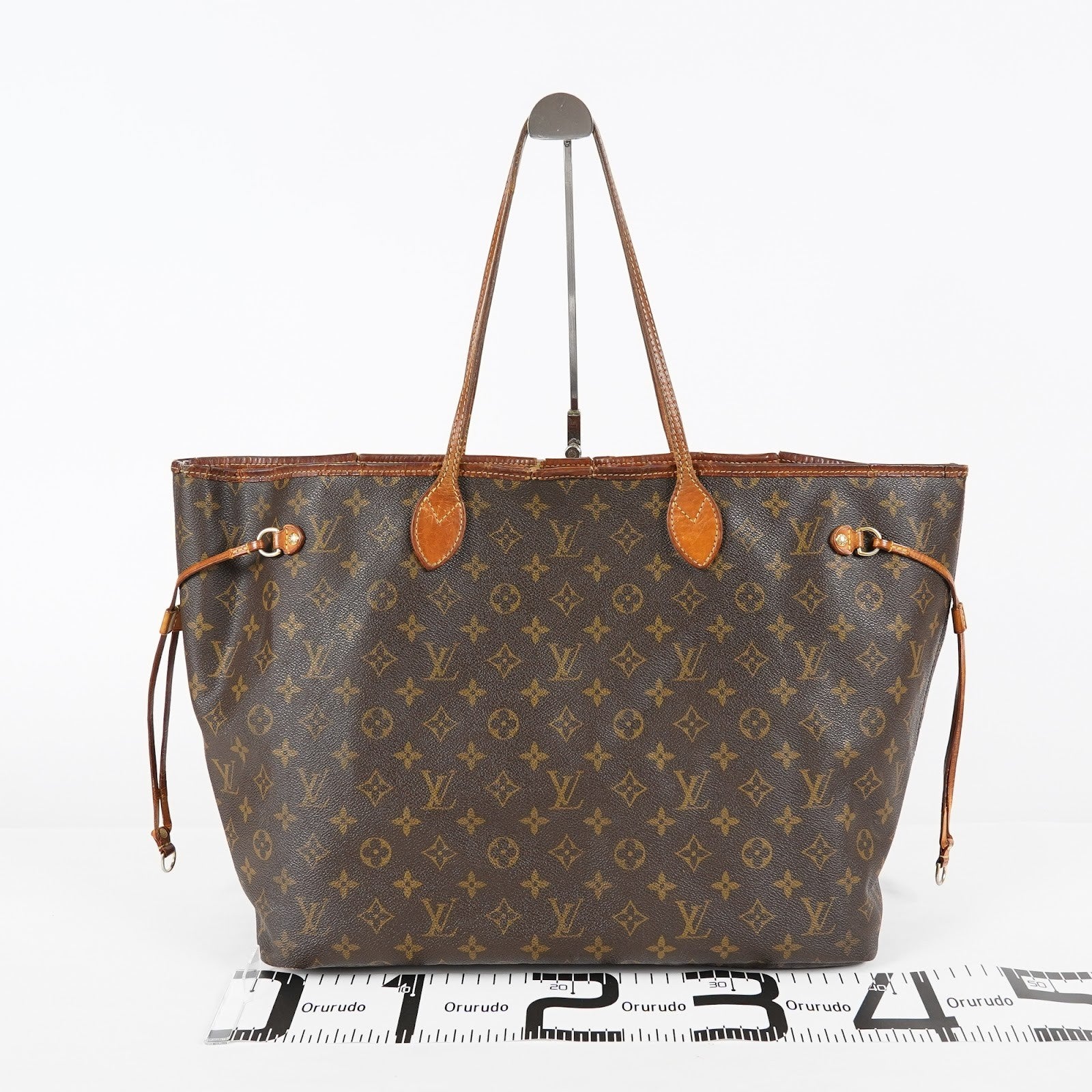 Louis Vuitton Neverfull GM M40157 Monogram Brown Canvas Tote Bag 08E274180010