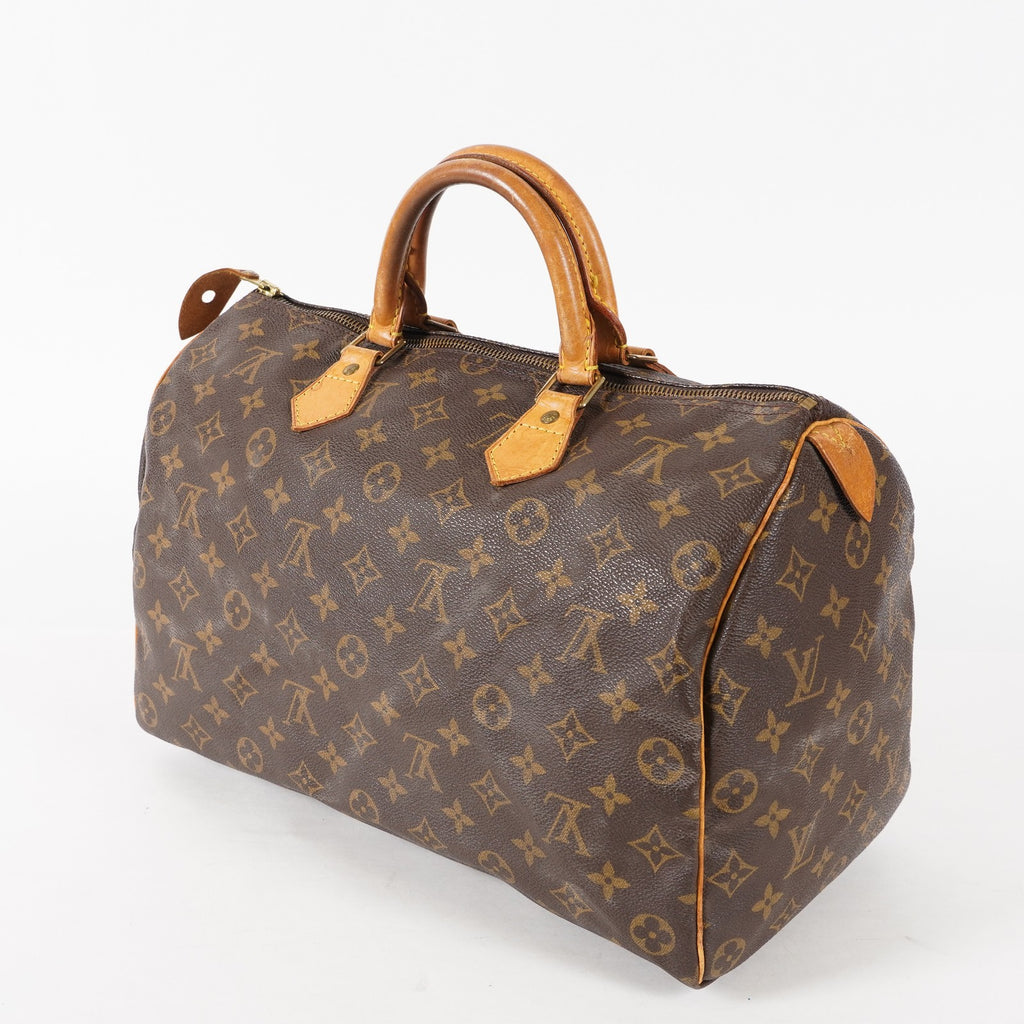 Authentic Louis Vuitton Monogram Speedy 35 M41524 Handbag 02A186463611