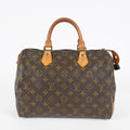 Louis Vuitton Speedy 30 Monogram Canvas Brown Boston Handbag M41526 08E065170002