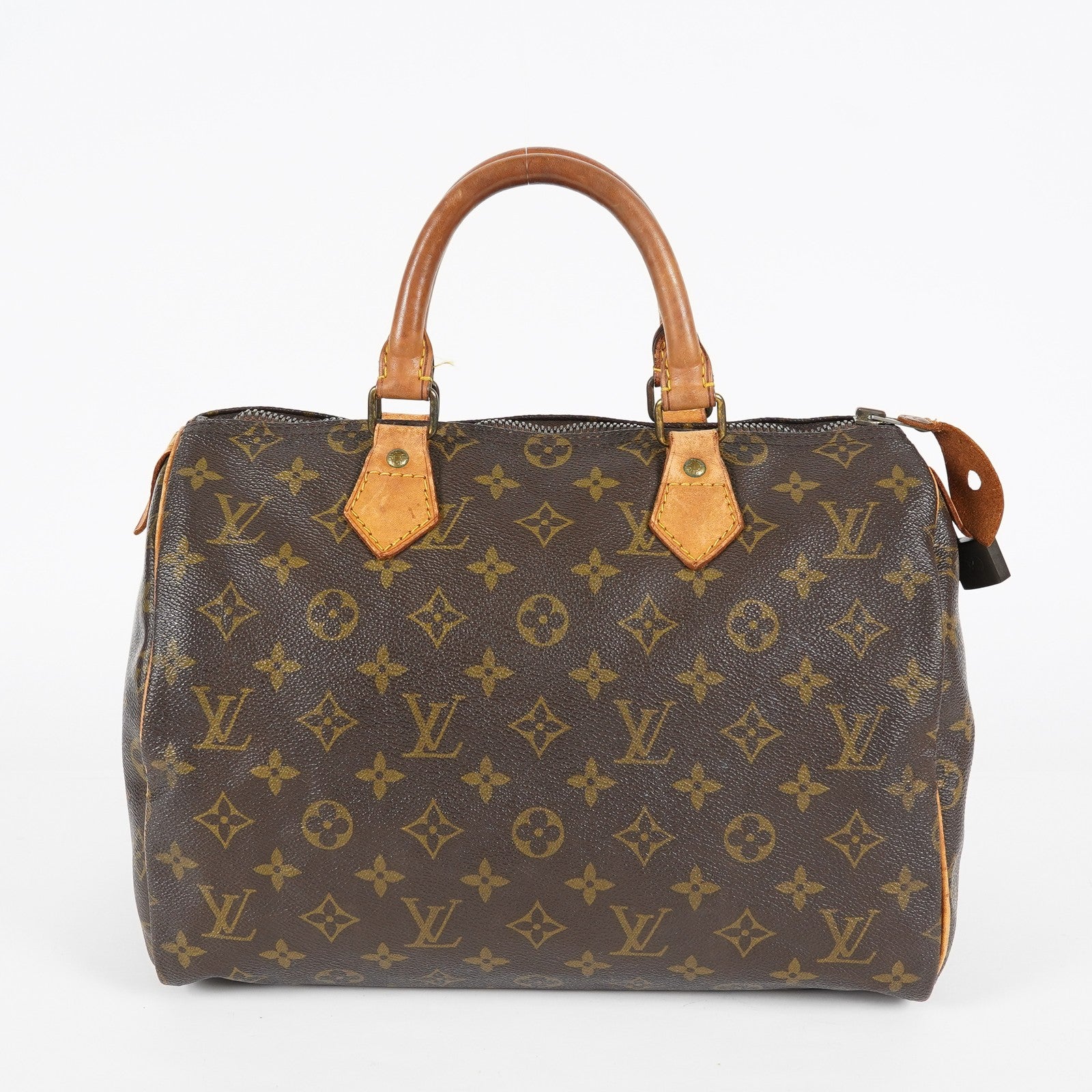 Louis Vuitton Speedy 30 Monogram Canvas Brown Boston Handbag M41526 08E065170002