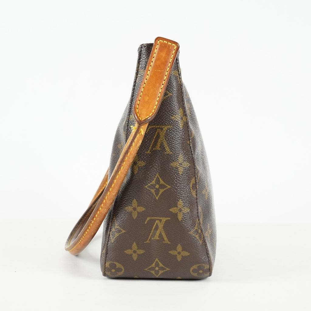 Louis Vuitton Looping MM M51146 Monogram Canvas Brown Shoulder Bag 09E032530011