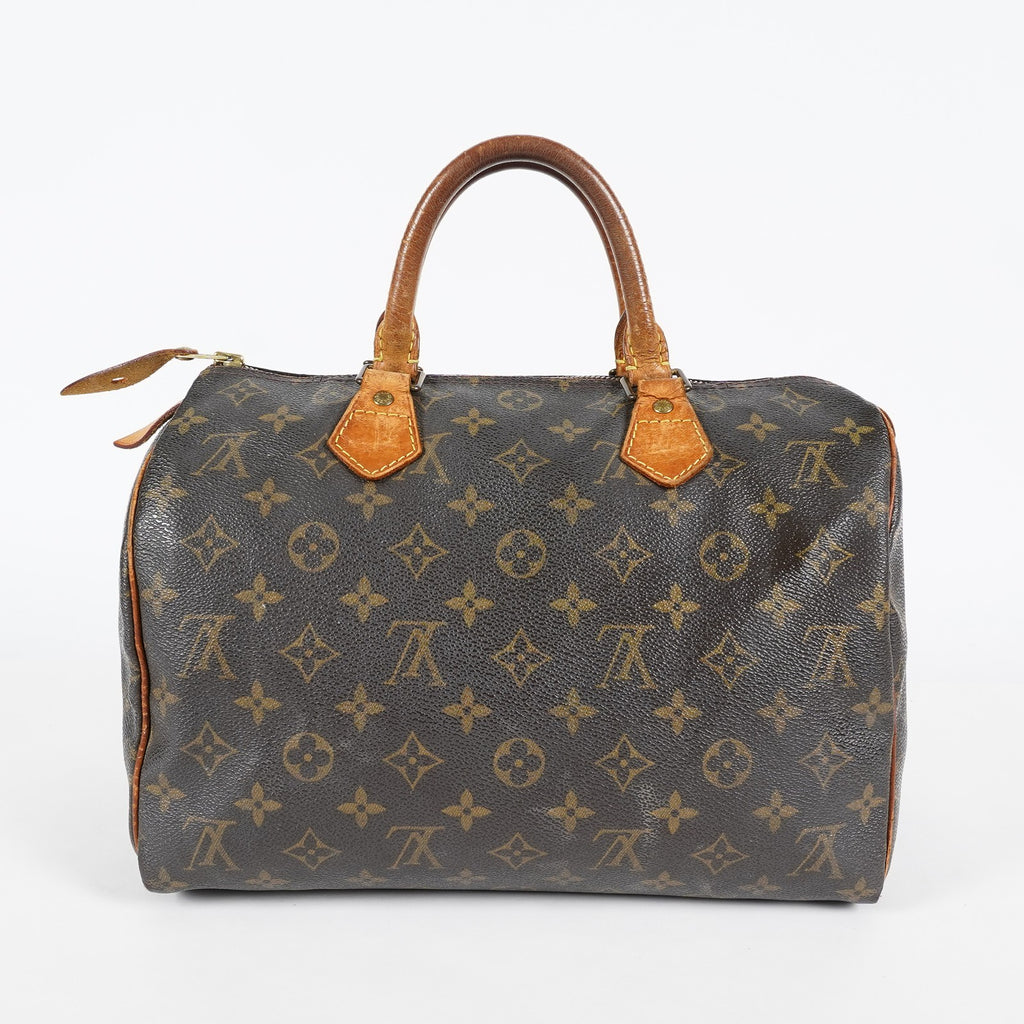 Louis Vuitton Speedy 30 M41526 Monogram Canvas Bag Brown Vintage 07A064118408