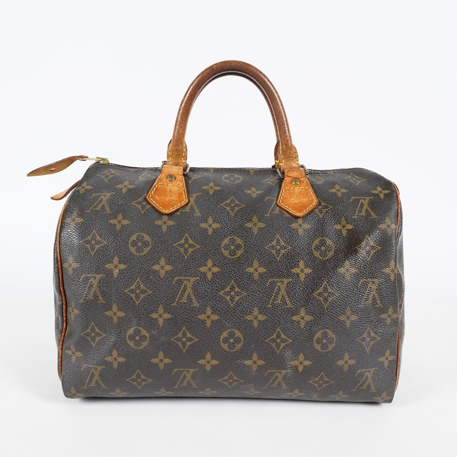 Louis Vuitton Speedy 30 M41526 Monogram Canvas Bag Brown Vintage 07A064118408