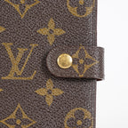 Louis Vuitton Monogram Agenda PM Notebook Cover R20005 Brown Used 08E21825007