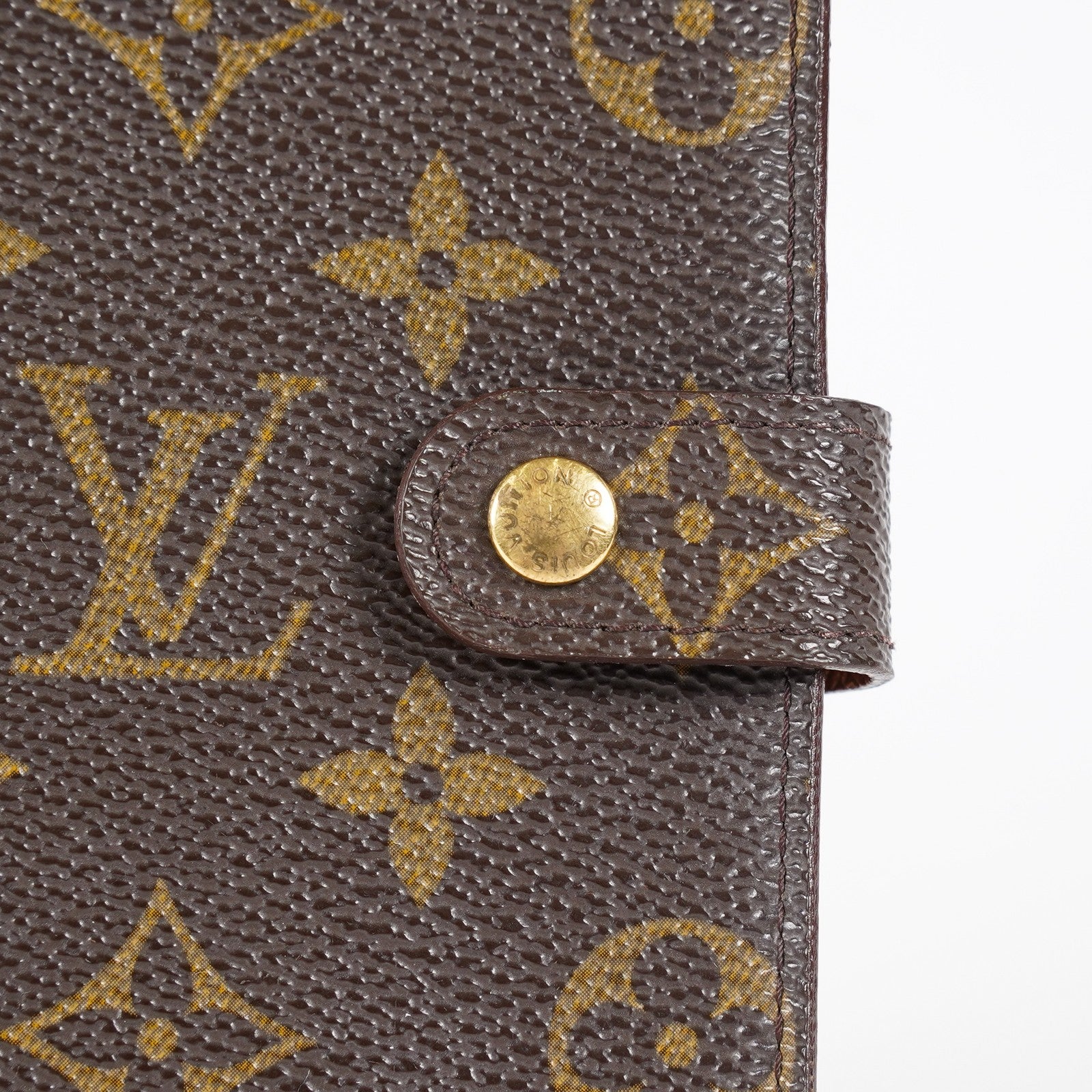 Louis Vuitton Monogram Agenda PM Notebook Cover R20005 Brown Used 08E21825007