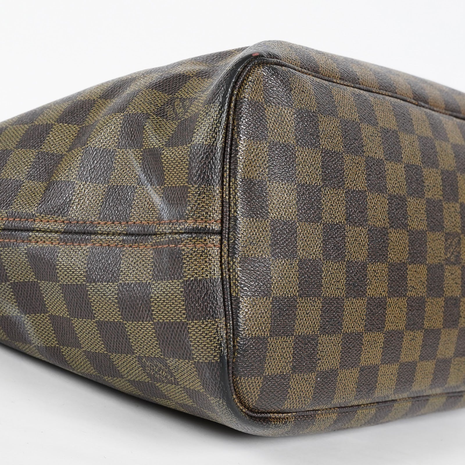 Louis Vuitton Neverfull MM N51105 Damier Ebene Brown Tote Bag Used 07E133960027