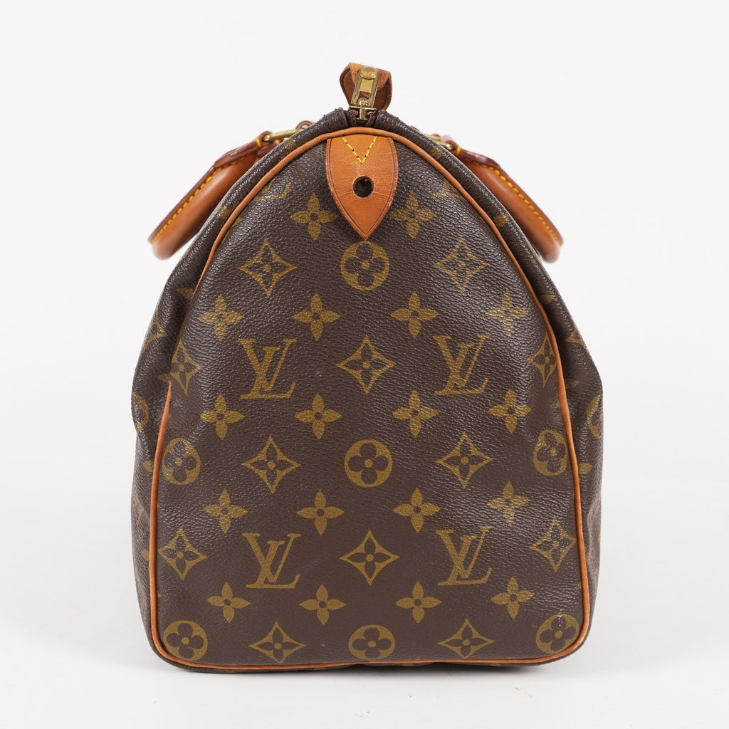 Authentic Louis Vuitton Monogram Speedy 35 M41524 Handbag used 06E465948803