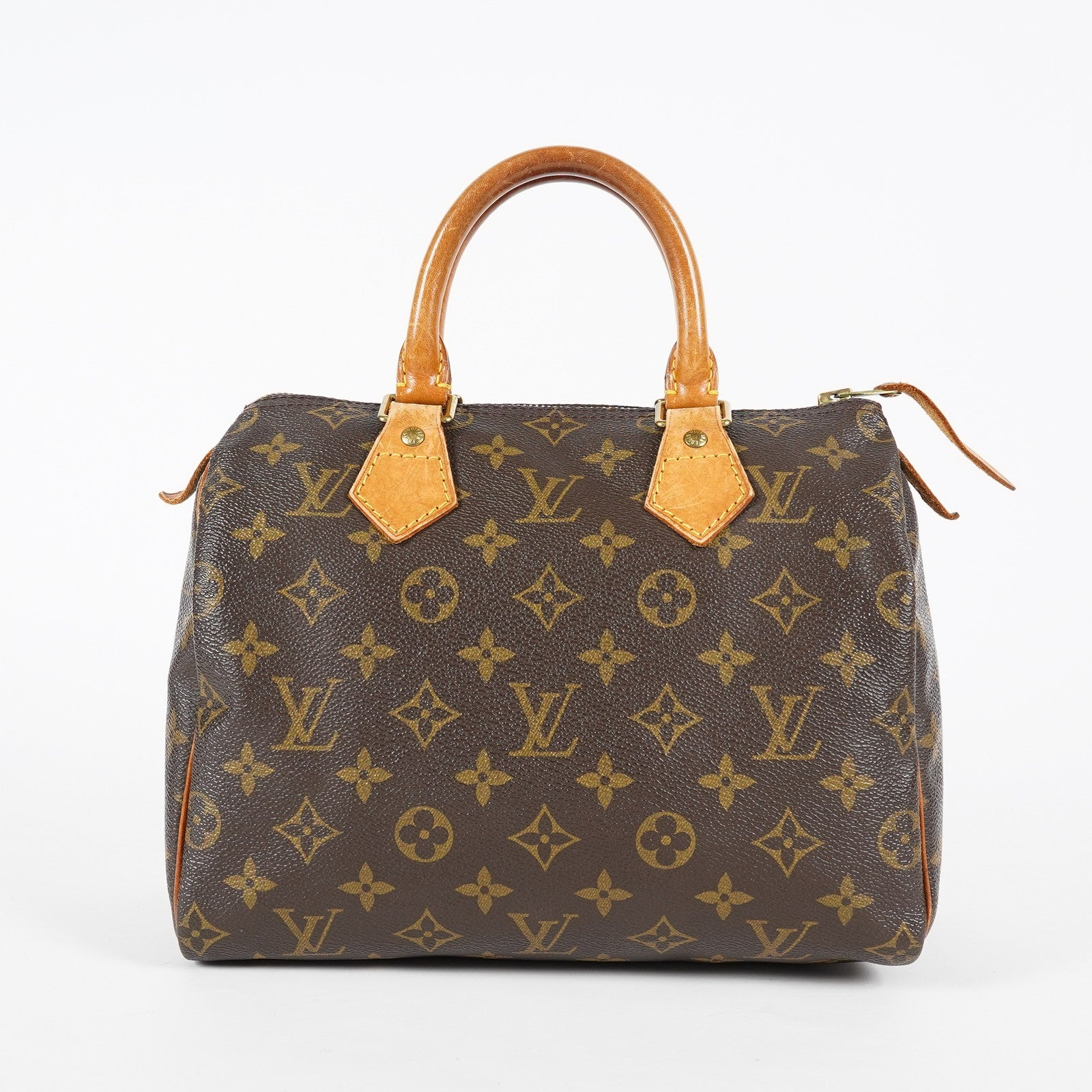Louis Vuitton Monogram Speedy 25 Boston Handbag Brown Canvas M41528 07E057150029