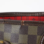 Louis Vuitton Neverfull MM N51105 Damier Ebene Brown Tote Bag Used 07E133960027