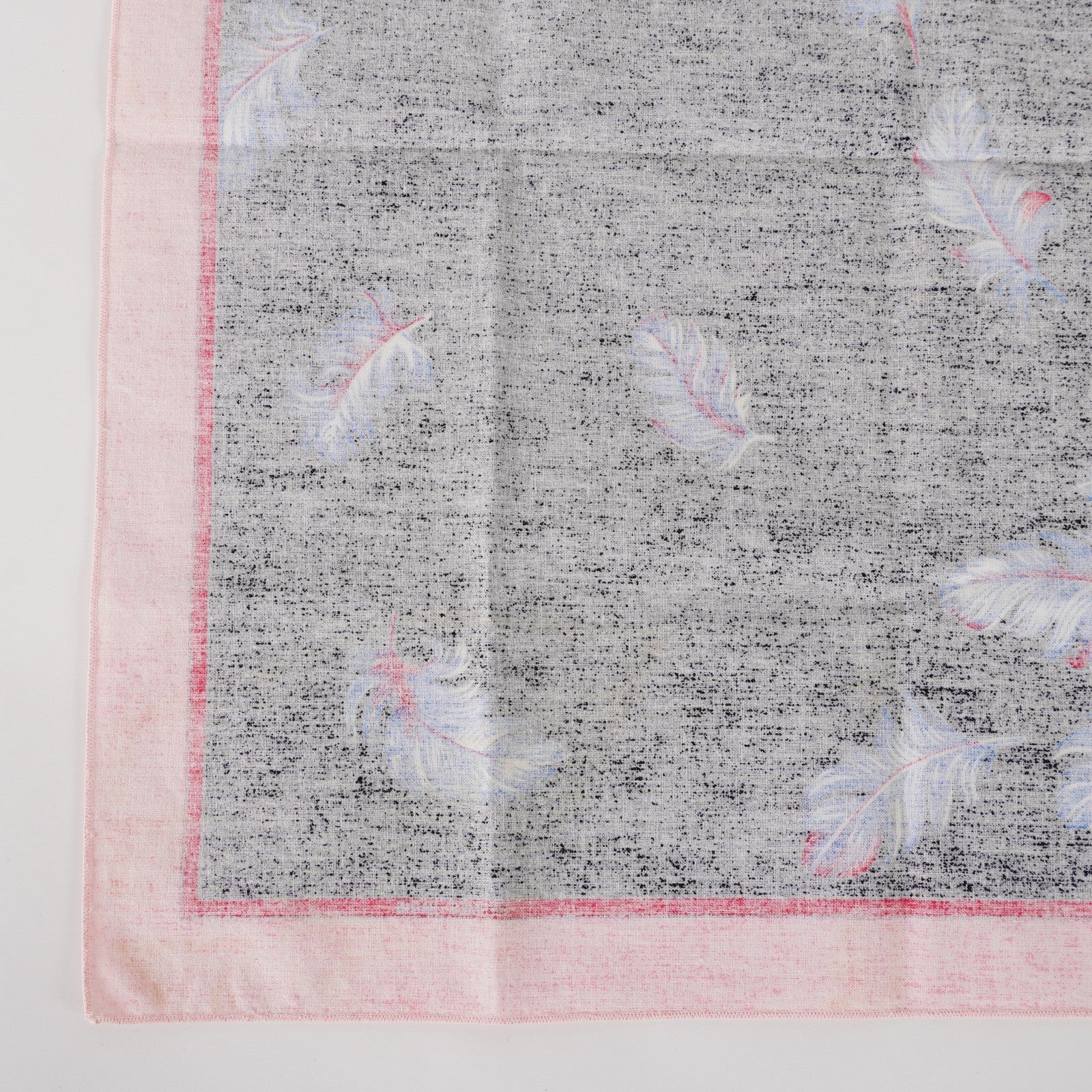 Hermes Carre 45 100% Cotton Napkin, Black with Blue, 03E13825017