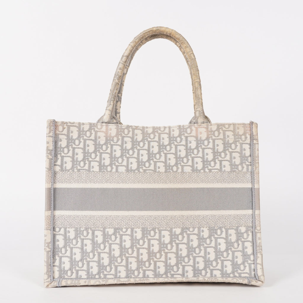 Christian Dior Book Tote Toile de Jouy Beige Gray Canvas Bag 02E207260003