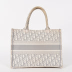 Christian Dior Book Tote Toile de Jouy Beige Gray Canvas Bag 02E207260003