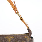 Louis Vuitton Monogram Pochette Accessoires Brown Bag M51980 Used 07E243410005
