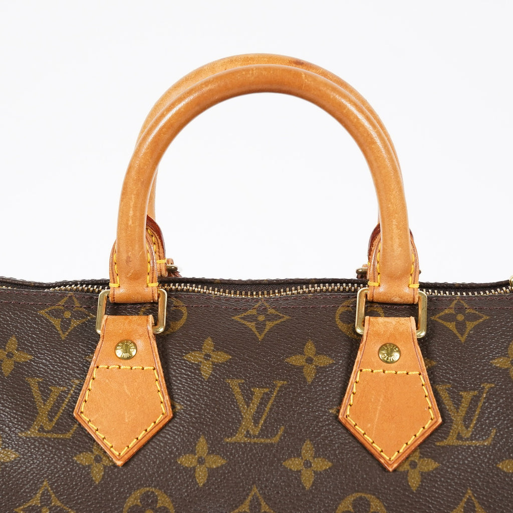 Louis Vuitton Speedy 25 M41109 Monogram Brown Boston Hand Bag Used 07E148030015