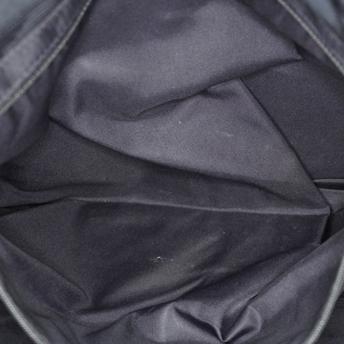 Chanel Travel Line Tote Bag Black Nylon Leather Used Handbag 09M321359608