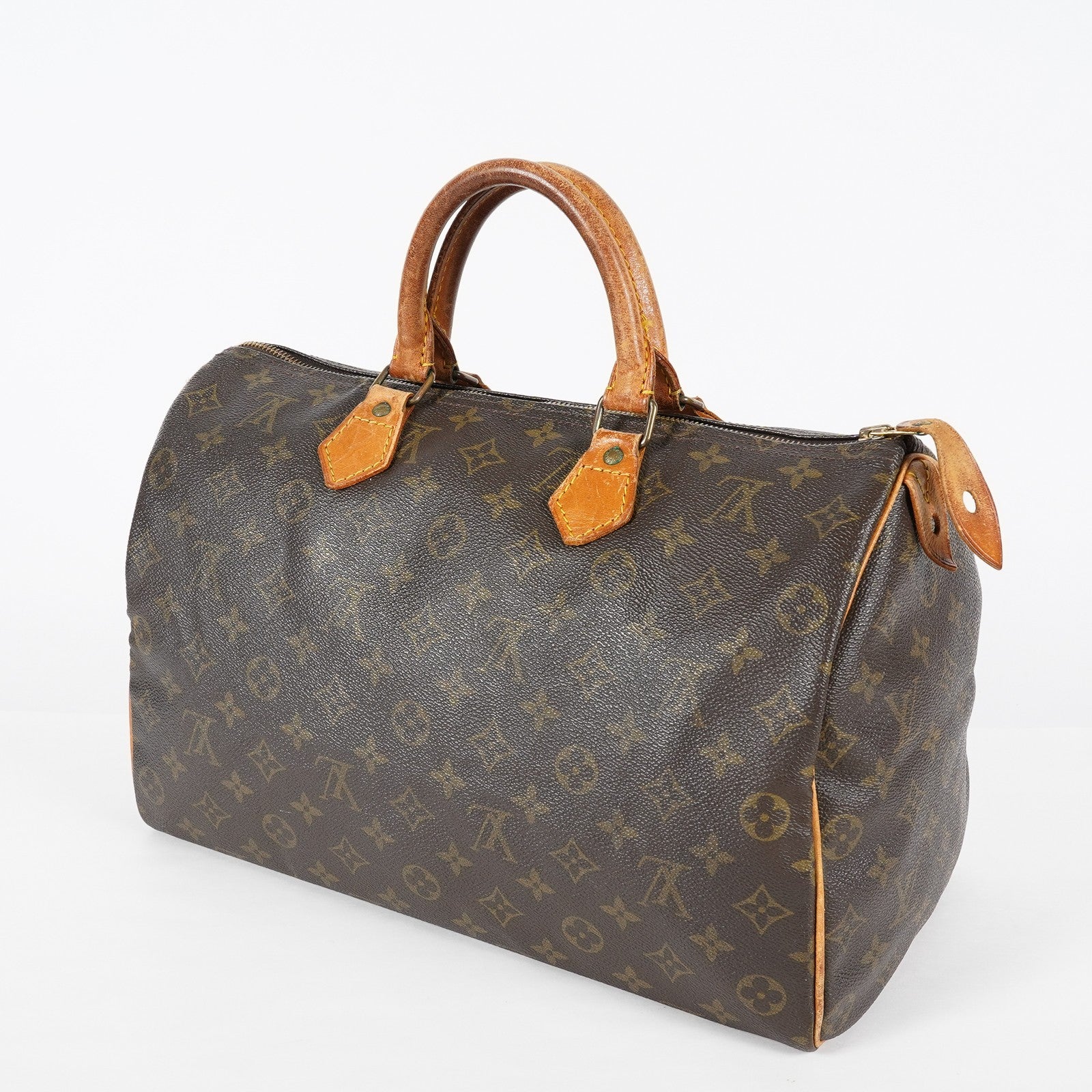 Louis Vuitton Speedy 35 M41524 Monogram Canvas Brown Used Handbag 08A365033603