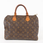 Authentic Louis Vuitton Monogram Speedy 30 Handbag vintage M41526 06E373520002