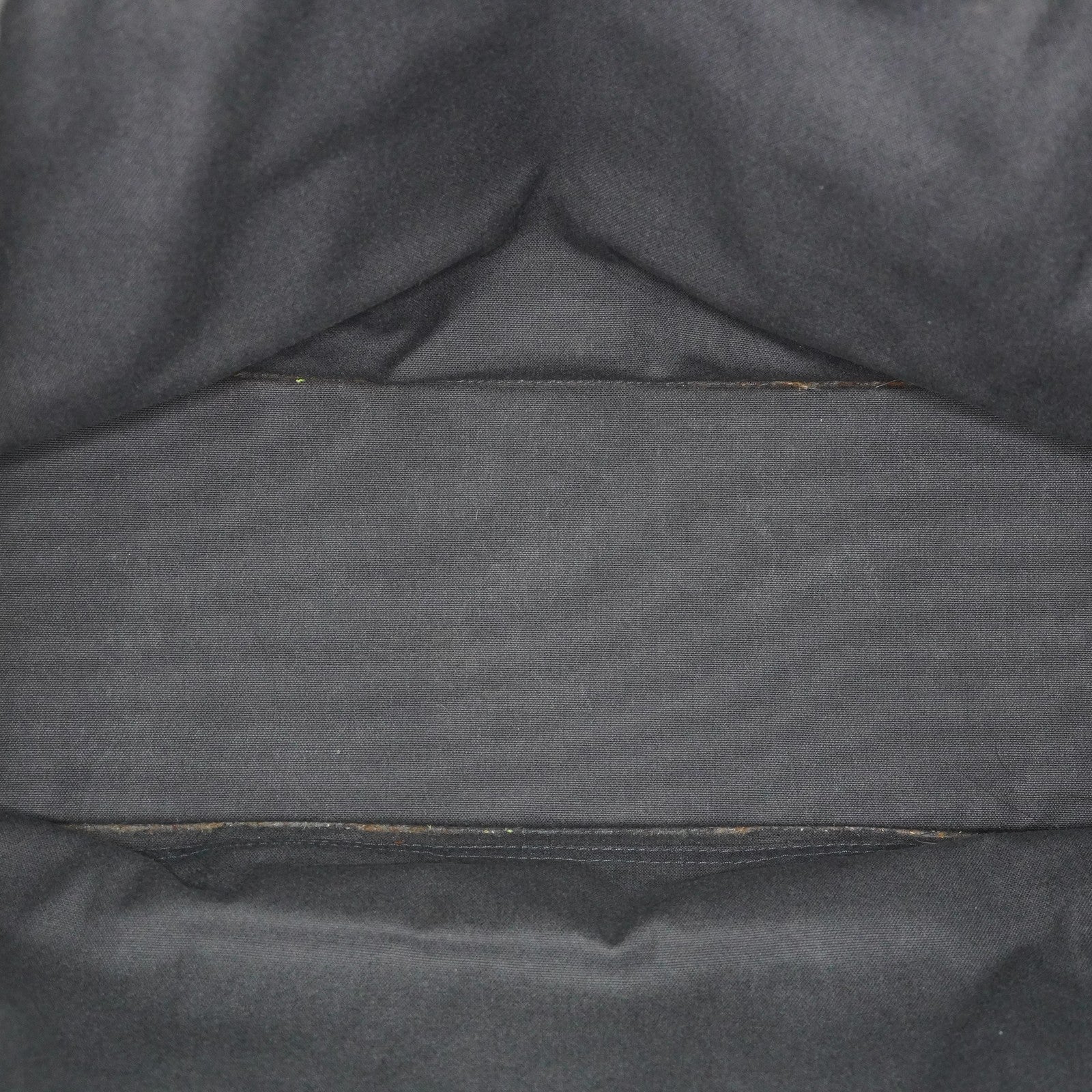 Hermes Fourre-Tout GM Gray Black Canvas Tote Bag Purse Used Vintage 08E11825007