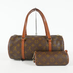 Louis Vuitton Papillon 30 M51385 Monogram Canvas Brown Barrel Bag 09E094180011