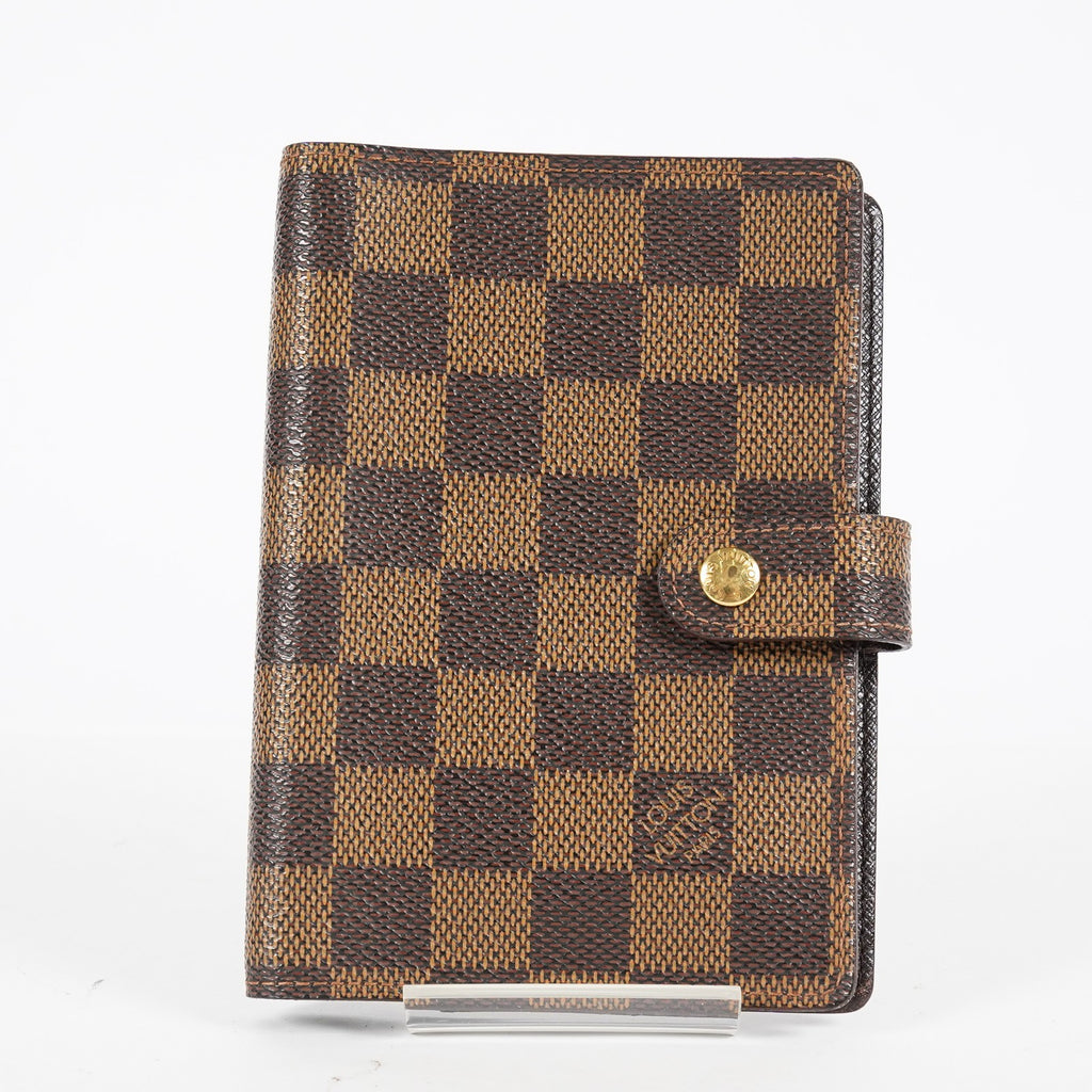 Louis Vuitton Damier Ebene Agenda PM Planner Cover vintage R20700 08A23935003