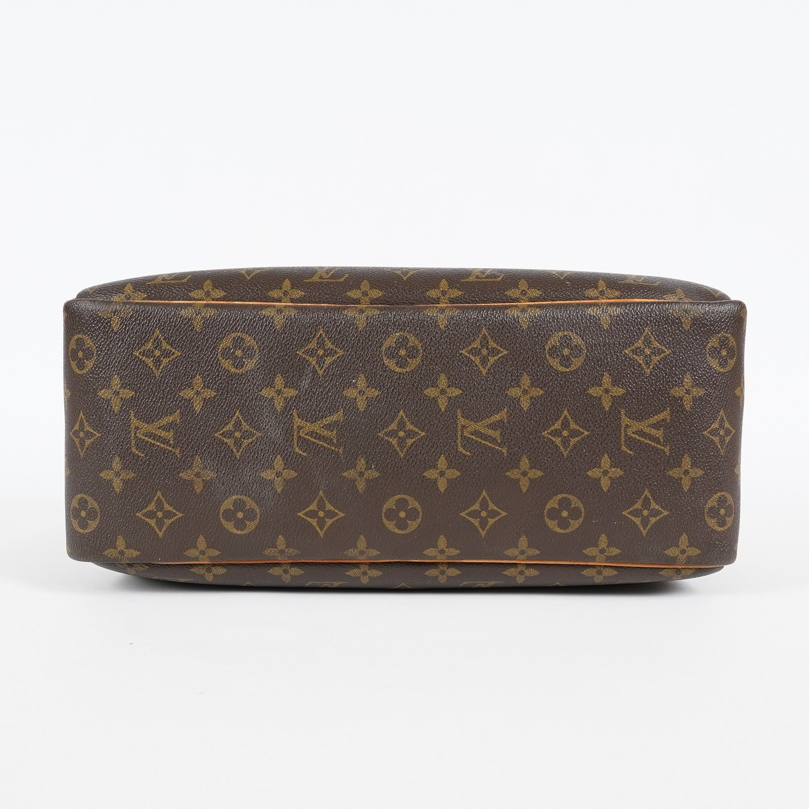 Louis Vuitton Monogram Deauville M47270 Hand Bag Brown Used Vintage 07A082288024