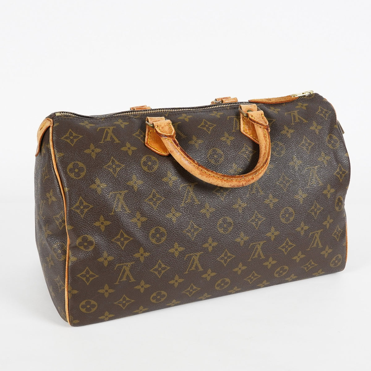 Louis Vuitton Speedy 35 Monogram Canvas Handbag Boston Bag M41524 08M034078821