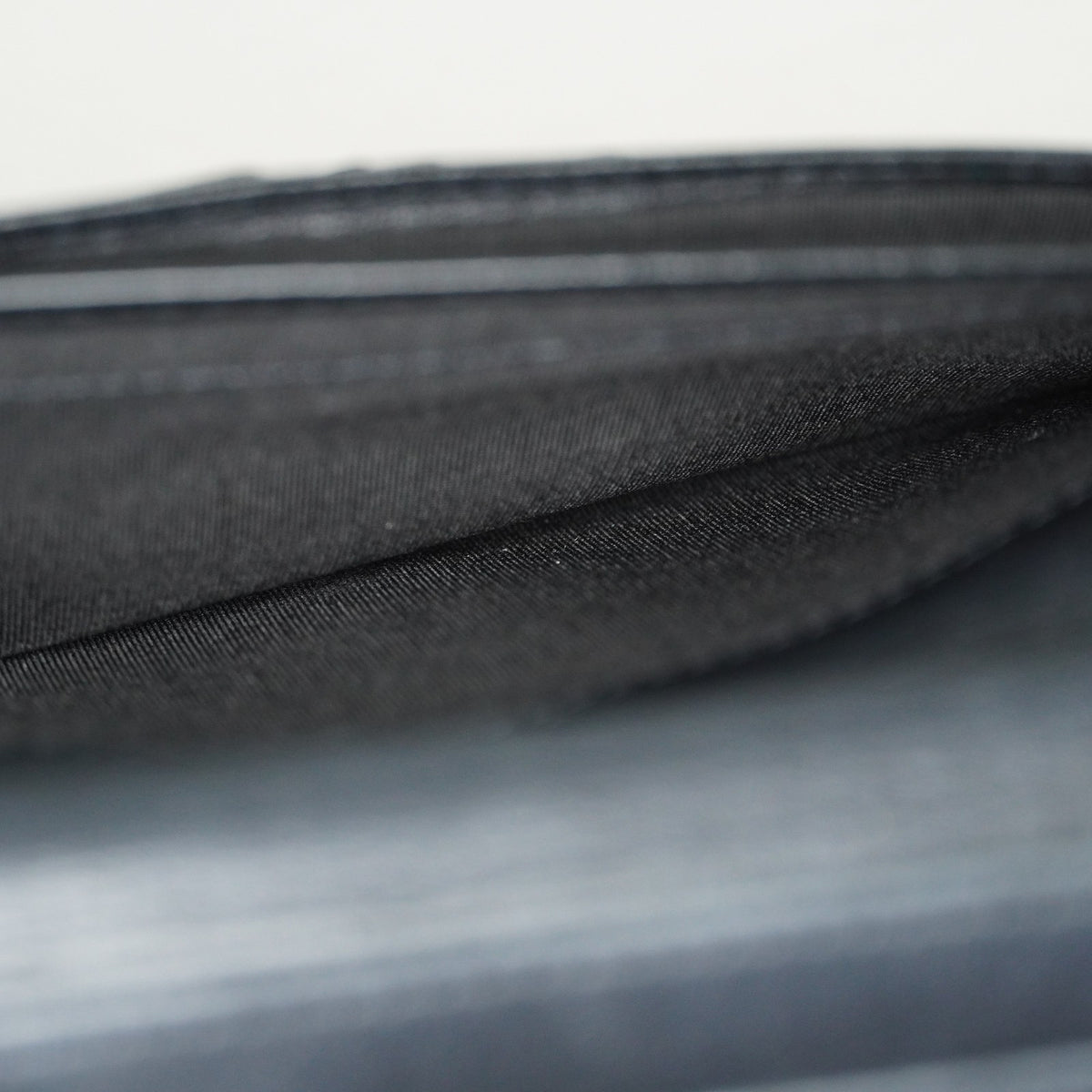 Chanel Caviar Skin Long Bifold Wallet Black Leather Used with Box 05E412310016