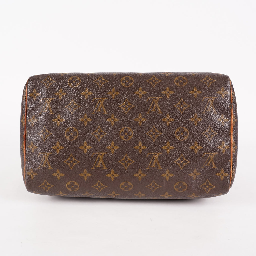 Louis Vuitton Monogram Speedy 30 Handbag Brown Coated Canvas M41526 06E035170030