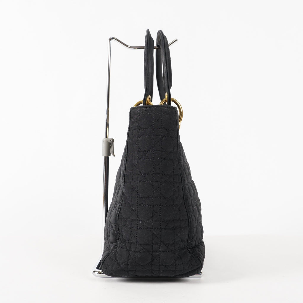 Christian Dior Black Nylon Medium Lady DIOR Bag VINTAGE 12E263850008