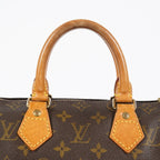 Louis Vuitton Monogram Speedy 25 Handbag M41528 Brown Vintage Used 07E037150029